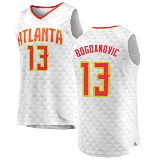 Youth Bogdan Bogdanovic Atlanta Hawks White Fast Break Jersey - Association Edition