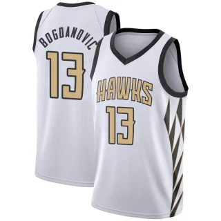 Youth Bogdan Bogdanovic Atlanta Hawks White Swingman 2018/19 Jersey - City Edition