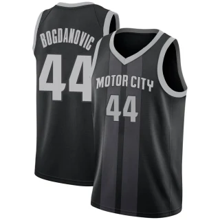 Youth Bojan Bogdanovic Detroit Pistons Black Swingman 2018/19 Jersey - City Edition