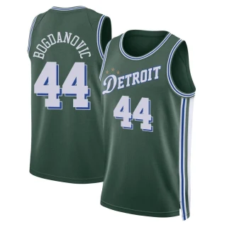 Youth Bojan Bogdanovic Detroit Pistons Green Swingman 2022/23 City Edition Jersey