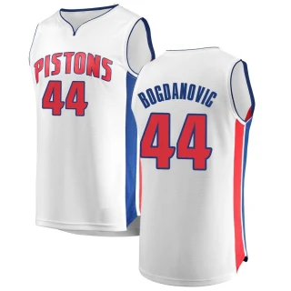 Youth Bojan Bogdanovic Detroit Pistons White Fast Break Jersey - Association Edition