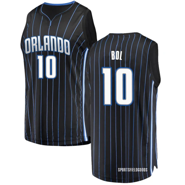 Youth Bol Bol Orlando Magic Black Fast Break Jersey - Statement Edition