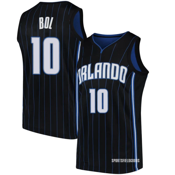 Youth Bol Bol Orlando Magic Black Swingman Jersey - Statement Edition