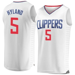 Youth Bones Hyland Los Angeles Clippers White Fast Break Jersey - Association Edition