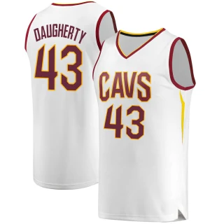 Youth Brad Daugherty Cleveland Cavaliers White Fast Break Jersey - Association Edition