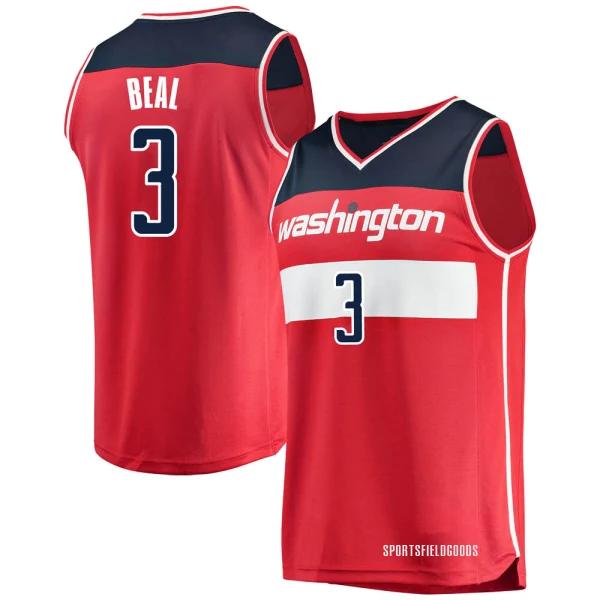 Youth Bradley Beal Washington Wizards Red Fast Break Jersey - Icon Edition