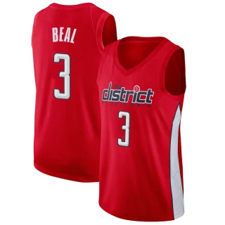 Youth Bradley Beal Washington Wizards Red Swingman 2018/19 Jersey - Earned Edition