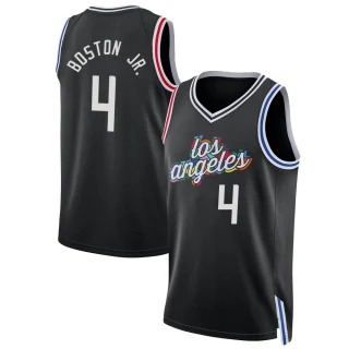 Youth Brandon Boston Jr. Los Angeles Clippers Black Swingman 2022/23 City Edition Jersey