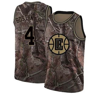 Youth Brandon Boston Jr. Los Angeles Clippers Camo Swingman Realtree Collection Jersey