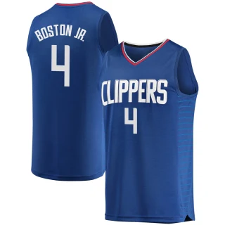 Youth Brandon Boston Jr. Los Angeles Clippers Royal Fast Break Jersey - Icon Edition