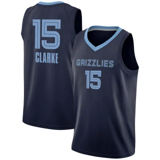 Youth Brandon Clarke Memphis Grizzlies Navy Swingman 2020/21 Jersey - Icon Edition