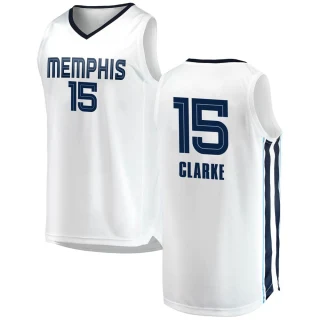 Youth Brandon Clarke Memphis Grizzlies White Swingman 2018/19 Jersey - Association Edition