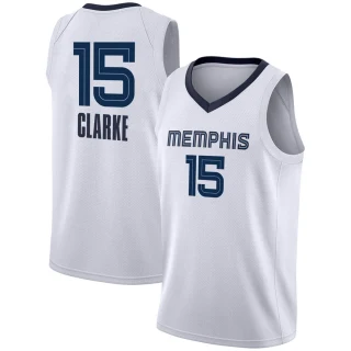 Youth Brandon Clarke Memphis Grizzlies White Swingman 2020/21 Jersey - Association Edition