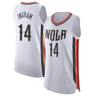 Youth Brandon Ingram New Orleans Pelicans White Authentic 2021/22 City Edition Jersey