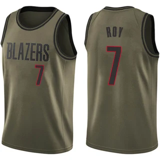 Youth Brandon Roy Portland Trail Blazers Green Swingman Salute to Service Jersey