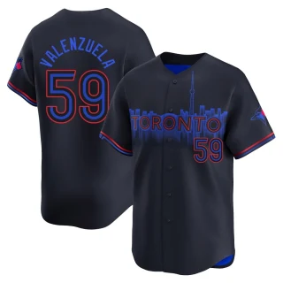 Youth Brandon Valenzuela Toronto Blue Jays Black Limited 2024 City Connect Jersey