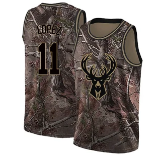 Youth Brook Lopez Milwaukee Bucks Camo Swingman Realtree Collection Jersey