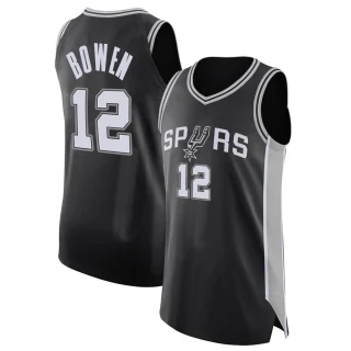 Youth Bruce Bowen San Antonio Spurs Black Authentic Jersey - Icon Edition
