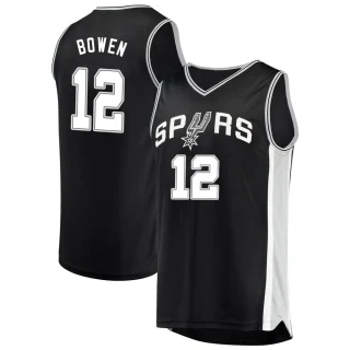 Youth Bruce Bowen San Antonio Spurs Black Fast Break Jersey - Icon Edition