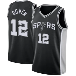 Youth Bruce Bowen San Antonio Spurs Black Swingman Jersey - Icon Edition