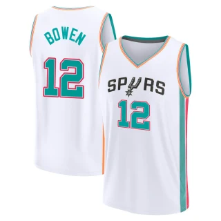 Youth Bruce Bowen San Antonio Spurs White Fast Break 2021/22 Replica City Edition Jersey