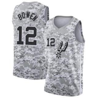 Youth Bruce Bowen San Antonio Spurs White Swingman 2018/19 Jersey - Earned Edition