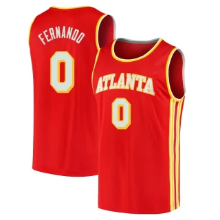 Youth Bruno Fernando Atlanta Hawks Red Fast Break 2020/21 Jersey - Icon Edition