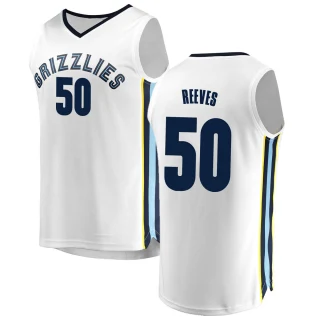 Youth Bryant Reeves Memphis Grizzlies White Fast Break Jersey - Association Edition