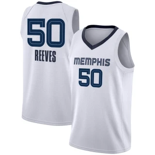 Youth Bryant Reeves Memphis Grizzlies White Swingman 2020/21 Jersey - Association Edition