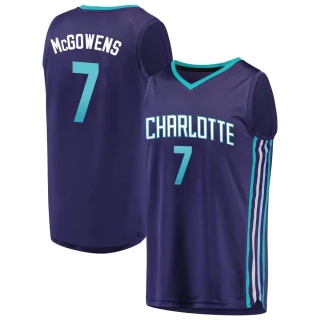 Youth Bryce McGowens Charlotte Hornets Purple Fast Break Fanatics Brand Jersey - Statement Edition