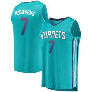 Youth Bryce McGowens Charlotte Hornets Teal Fast Break Fanatics Brand Jersey - Icon Edition