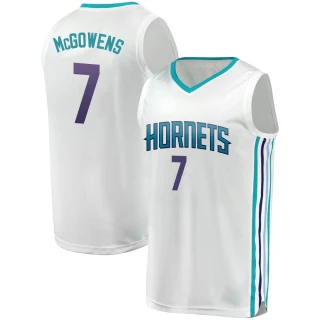 Youth Bryce McGowens Charlotte Hornets White Fast Break Fanatics Brand Jersey - Association Edition