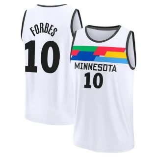 Youth Bryn Forbes Minnesota Timberwolves White Fast Break 2022/23 City Edition Jersey