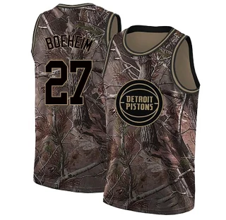 Youth Buddy Boeheim Detroit Pistons Camo Swingman Realtree Collection Jersey