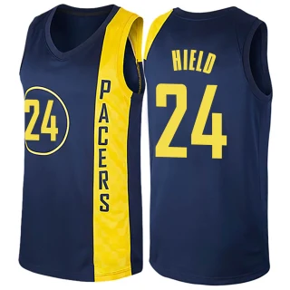 Youth Buddy Hield Indiana Pacers Navy Blue Swingman Jersey - City Edition