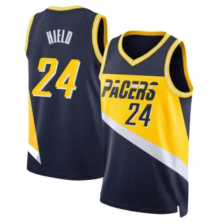 Youth Buddy Hield Indiana Pacers Navy Swingman 2021/22 City Edition Jersey