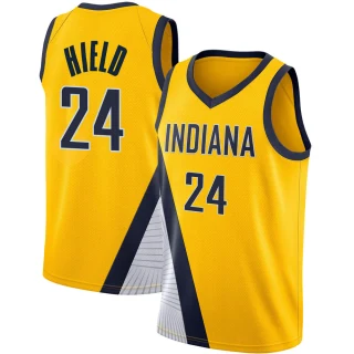 Youth Buddy Hield Indiana Pacers Yellow Swingman 2019/20 Jersey - Statement Edition