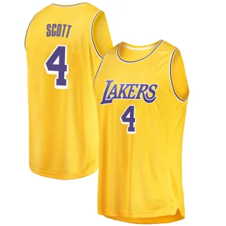 Youth Byron Scott Los Angeles Lakers Gold Swingman 2018/19 Jersey - Icon Edition