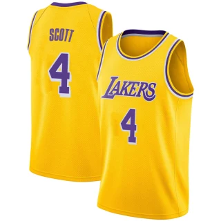 Youth Byron Scott Los Angeles Lakers Gold Swingman 2018/19 Jersey - Icon Edition