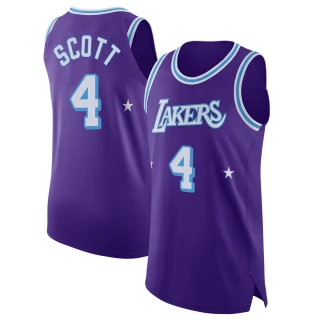 Youth Byron Scott Los Angeles Lakers Purple Authentic 2021/22 Jersey - City Edition