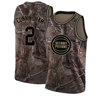 Youth Cade Cunningham Detroit Pistons Camo Swingman Realtree Collection Jersey