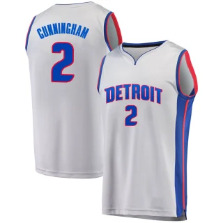 Youth Cade Cunningham Detroit Pistons Gray Fast Break Alternate Jersey - Statement Edition
