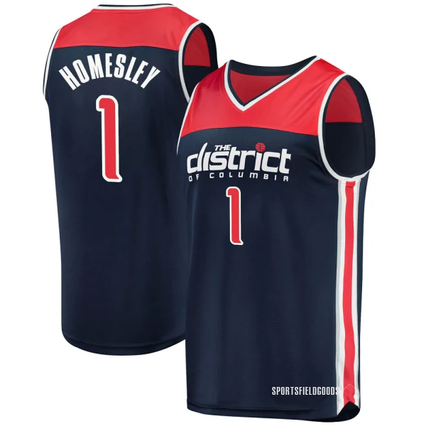 Youth Caleb Homesley Washington Wizards Navy Fast Break 2019/20 Jersey - Statement Edition