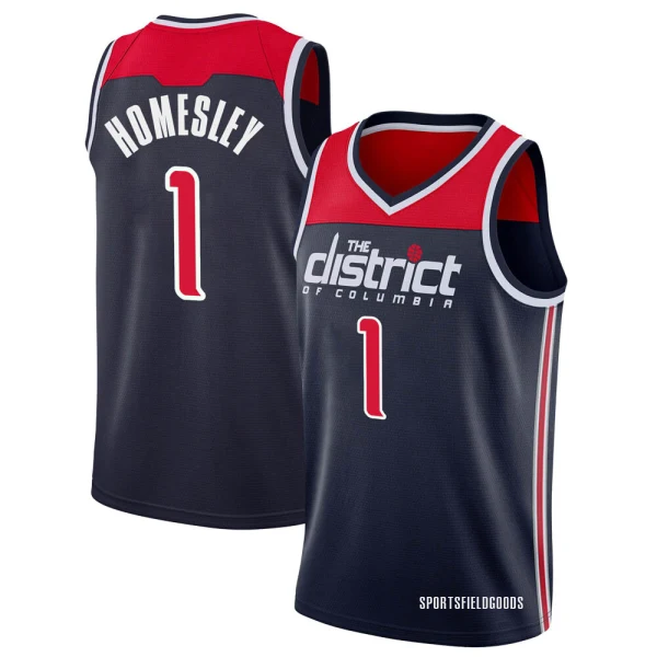 Youth Caleb Homesley Washington Wizards Navy Swingman 2019/20 Jersey - Statement Edition