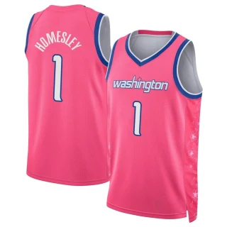 Youth Caleb Homesley Washington Wizards Pink Swingman 2022/23 City Edition Jersey