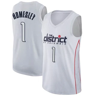 Youth Caleb Homesley Washington Wizards White Swingman Jersey - City Edition