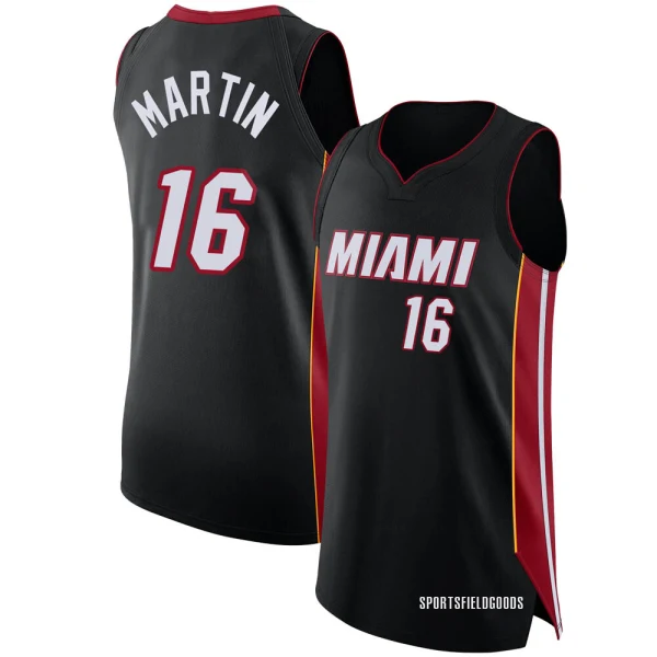Youth Caleb Martin Miami Heat Black Authentic Jersey - Icon Edition