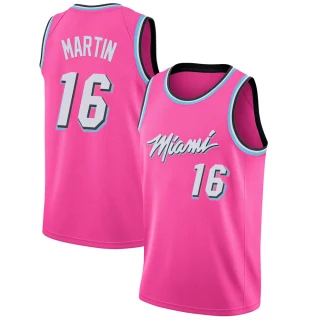 Youth Caleb Martin Miami Heat Pink Swingman 2018/19 Jersey - Earned Edition