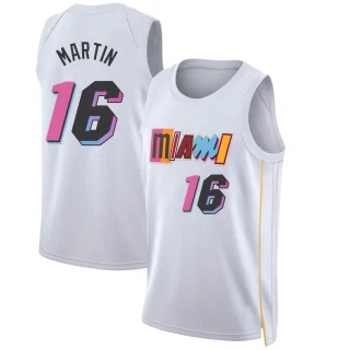 Youth Caleb Martin Miami Heat White Swingman 2022/23 City Edition Jersey