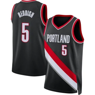 Youth Cam Reddish Portland Trail Blazers Black Swingman 2021/22 Diamond Icon Edition Jersey